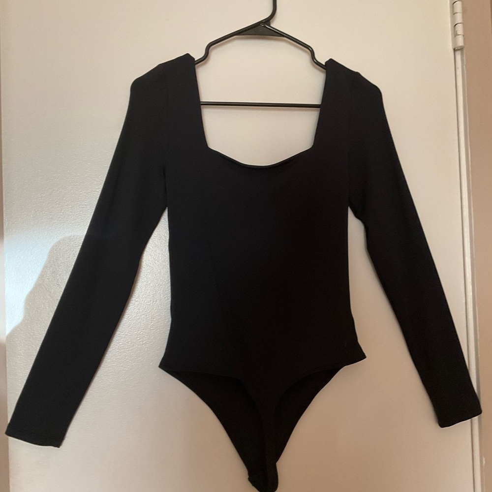 Black Long Sleeve Kids One Piece